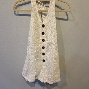 Bishop + Young Ivory Eyelet Romper